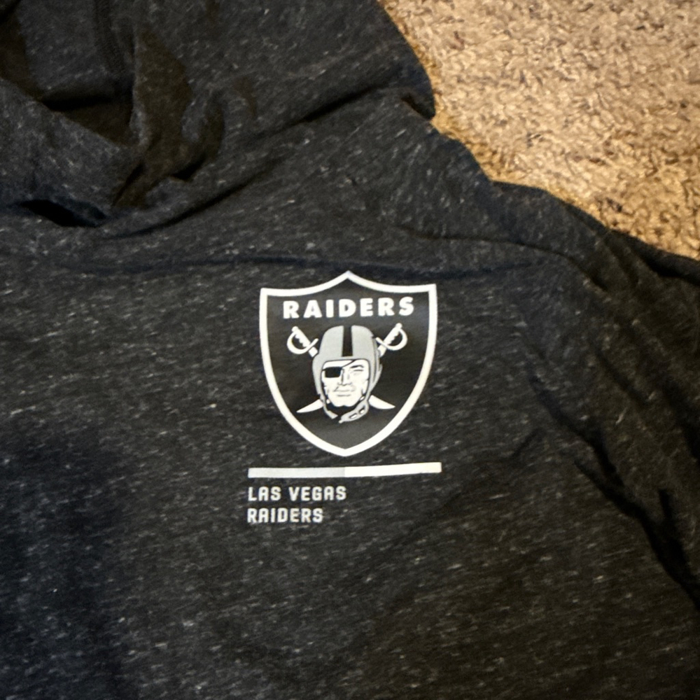 Women's Nike Black Las Vegas Raiders T-shirt Hoodie XL - Picture 3 of 8